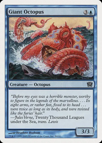 Giant Octopus S4, carta de Magic: The Gathering de Ninth Edition