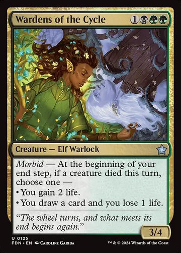 Wardens of the Cycle 125, carta de Magic: The Gathering de Foundations