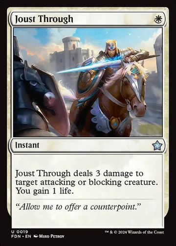Joust Through 19, carta de Magic: The Gathering de Foundations