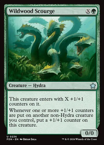 Wildwood Scourge 236, carta de Magic: The Gathering de Foundations
