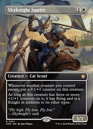 Skyknight Squire 301, carta de Magic: The Gathering de Foundations