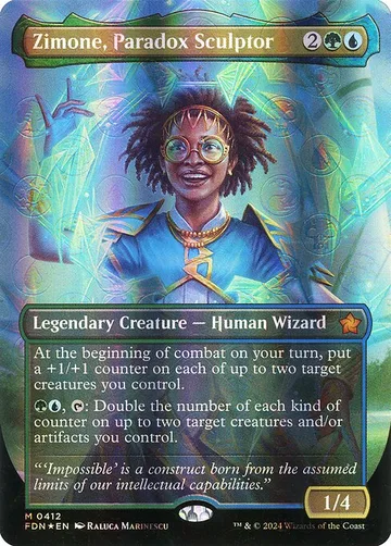 Zimone, Paradox Sculptor 412, carta de Magic: The Gathering de Foundations