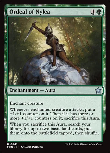 Ordeal of Nylea 641, carta de Magic: The Gathering de Foundations