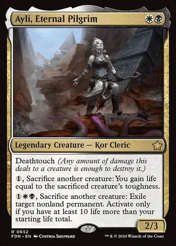Ayli, Eternal Pilgrim 652, carta de Magic: The Gathering de Foundations