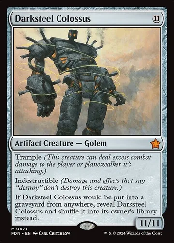 Darksteel Colossus 671, carta de Magic: The Gathering de Foundations