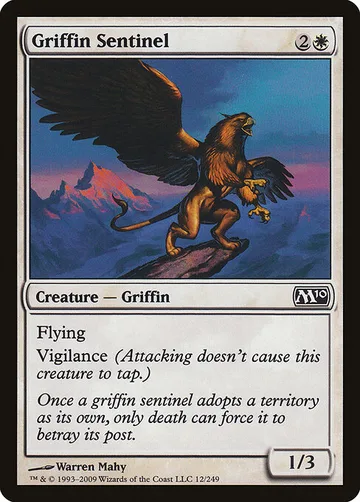Griffin Sentinel 12, carta de Magic: The Gathering de Magic 2010