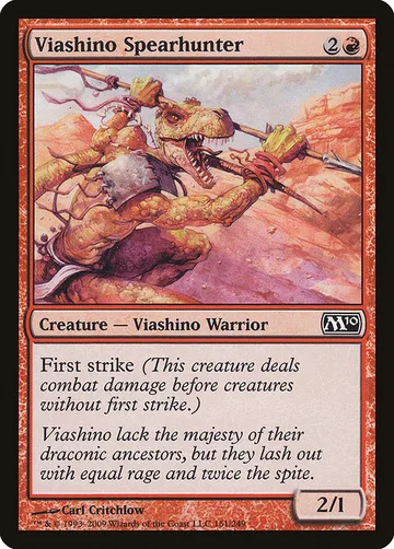 Viashino Spearhunter 161, carta de Magic: The Gathering de Magic 2010