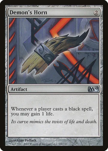 Demon's Horn 209, carta de Magic: The Gathering de Magic 2010