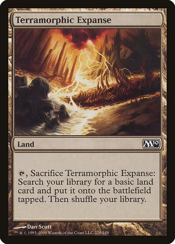 Terramorphic Expanse 229, carta de Magic: The Gathering de Magic 2010