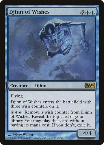 Djinn of Wishes 50, carta de Magic: The Gathering de Magic 2010