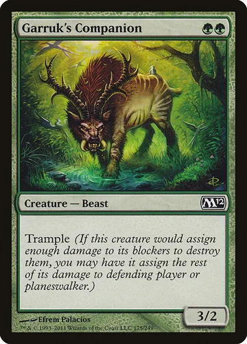 Garruk's Companion 175, carta de Magic: The Gathering de Magic 2012