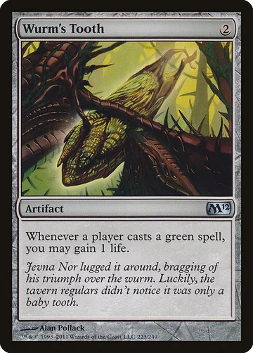 Wurm's Tooth 223, carta de Magic: The Gathering de Magic 2012