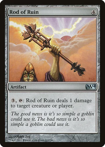 Rod of Ruin 217, carta de Magic: The Gathering de Magic 2014