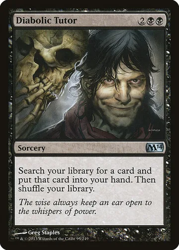 Diabolic Tutor 95, carta de Magic: The Gathering de Magic 2014