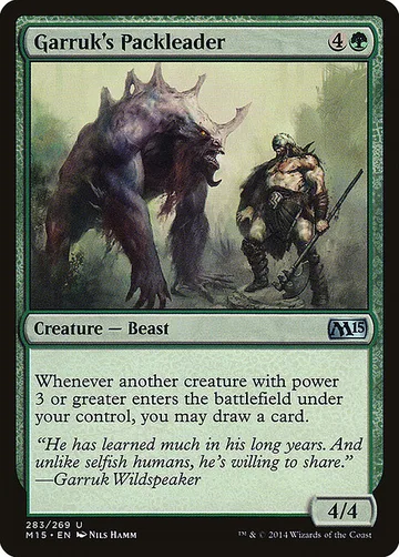 Garruk's Packleader 283, carta de Magic: The Gathering de Magic 2015