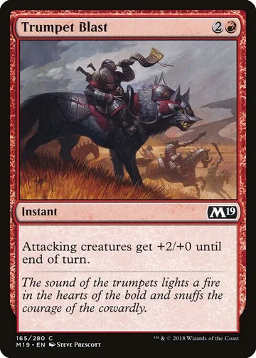 Trumpet Blast 165, carta de Magic: The Gathering de Core Set 2019