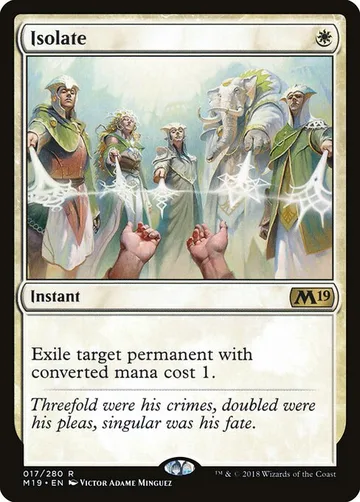 Isolate 17, carta de Magic: The Gathering de Core Set 2019
