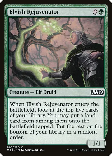 Elvish Rejuvenator 180, carta de Magic: The Gathering de Core Set 2019
