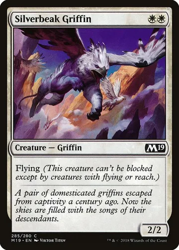 Silverbeak Griffin 285, carta de Magic: The Gathering de Core Set 2019