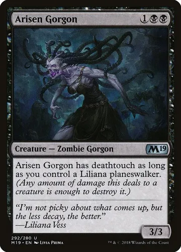 Arisen Gorgon 292, carta de Magic: The Gathering de Core Set 2019