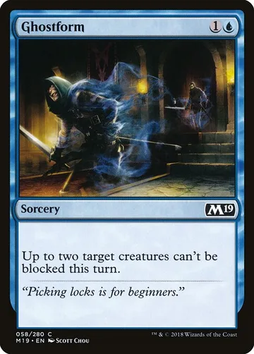 Ghostform 58, carta de Magic: The Gathering de Core Set 2019