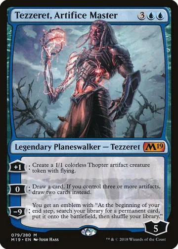 Tezzeret, Artifice Master 79, carta de Magic: The Gathering de Core Set 2019