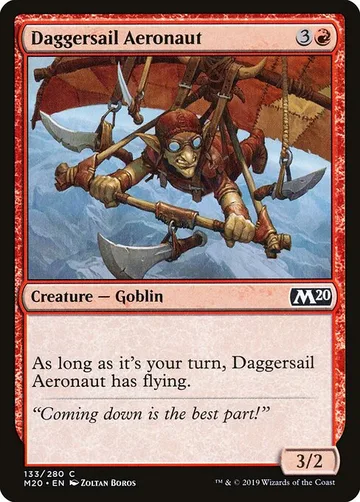 Daggersail Aeronaut 133, carta de Magic: The Gathering de Core Set 2020