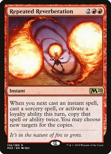 Repeated Reverberation 156, carta de Magic: The Gathering de Core Set 2020