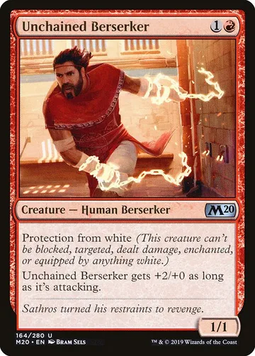 Unchained Berserker 164, carta de Magic: The Gathering de Core Set 2020