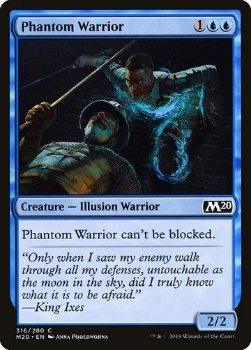 Phantom Warrior 316, carta de Magic: The Gathering de Core Set 2020