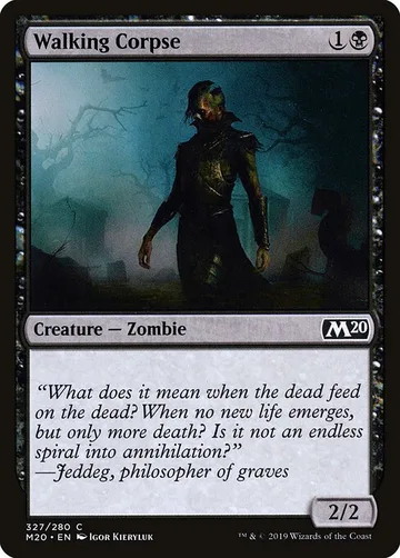 Walking Corpse 327, carta de Magic: The Gathering de Core Set 2020