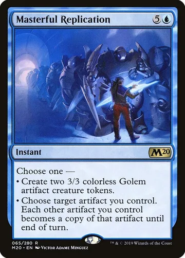 Masterful Replication 65, carta de Magic: The Gathering de Core Set 2020