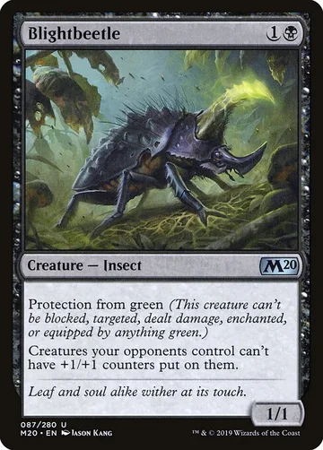 Blightbeetle 87, carta de Magic: The Gathering de Core Set 2020