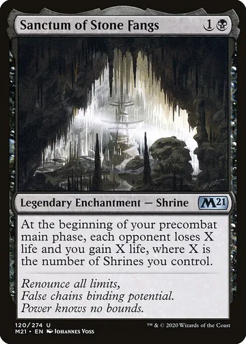 Sanctum of Stone Fangs 120, carta de Magic: The Gathering de Core Set 2021