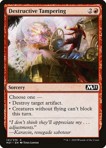 Destructive Tampering 141