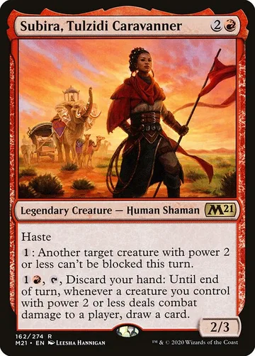 Subira, Tulzidi Caravanner 162, carta de Magic: The Gathering de Core Set 2021