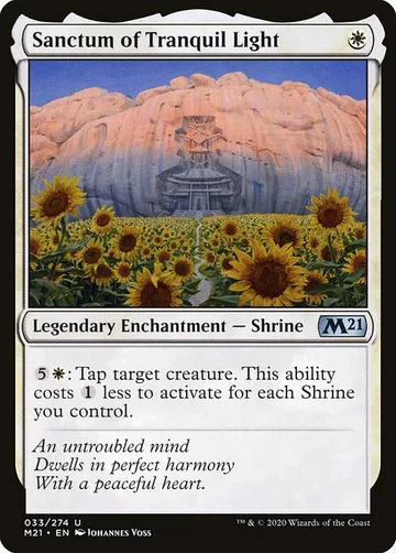 Sanctum of Tranquil Light 33, carta de Magic: The Gathering de Core Set 2021