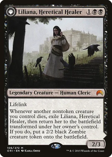 Liliana, Heretical Healer // Liliana, Defiant Necromancer 106