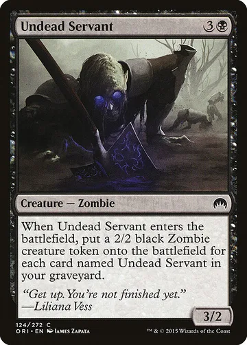 Undead Servant 124, carta de Magic: The Gathering de Magic Origins