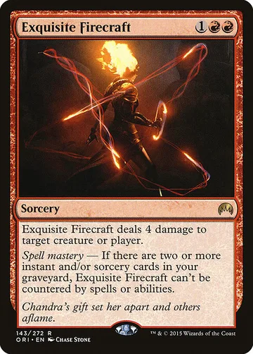 Exquisite Firecraft 143, carta de Magic: The Gathering de Magic Origins