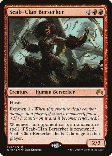Scab-Clan Berserker 160, carta de Magic: The Gathering de Magic Origins