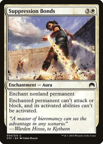 Suppression Bonds 34, carta de Magic: The Gathering de Magic Origins