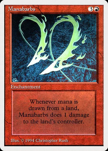 Manabarbs 165, carta de Magic: The Gathering de Summer Magic / Edgar