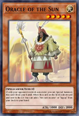 Oráculo del Sol ABPF-019, carta de Yu-Gi-Oh! de Absolute Powerforce