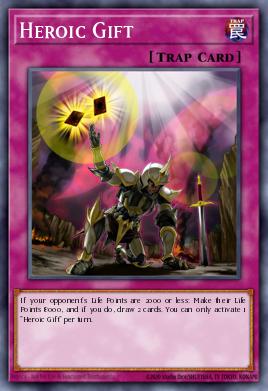 Regalo Heroico ABYR-068, carta de Yu-Gi-Oh! de Abyss Rising