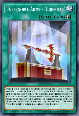 Infernarmas Nobles - Durendal AMDE-042, carta de Yu-Gi-Oh! de Amazing Defenders