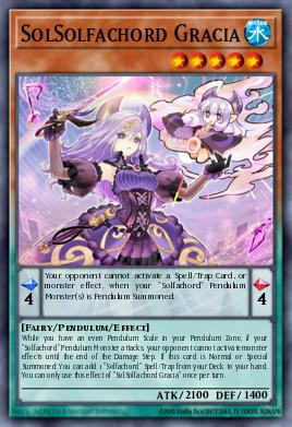 Gracia SolSolfacorde ANGU-018, carta de Yu-Gi-Oh! de Ancient Guardians