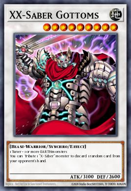Sable-XX Gottoms ANPR-044, carta de Yu-Gi-Oh! de Ancient Prophecy