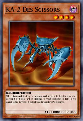 KA-2 Des Tijeras AST-019, carta de Yu-Gi-Oh! de Ancient Sanctuary