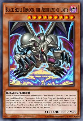 Black Skull Dragon, the Archfiend of Unity BETB-026